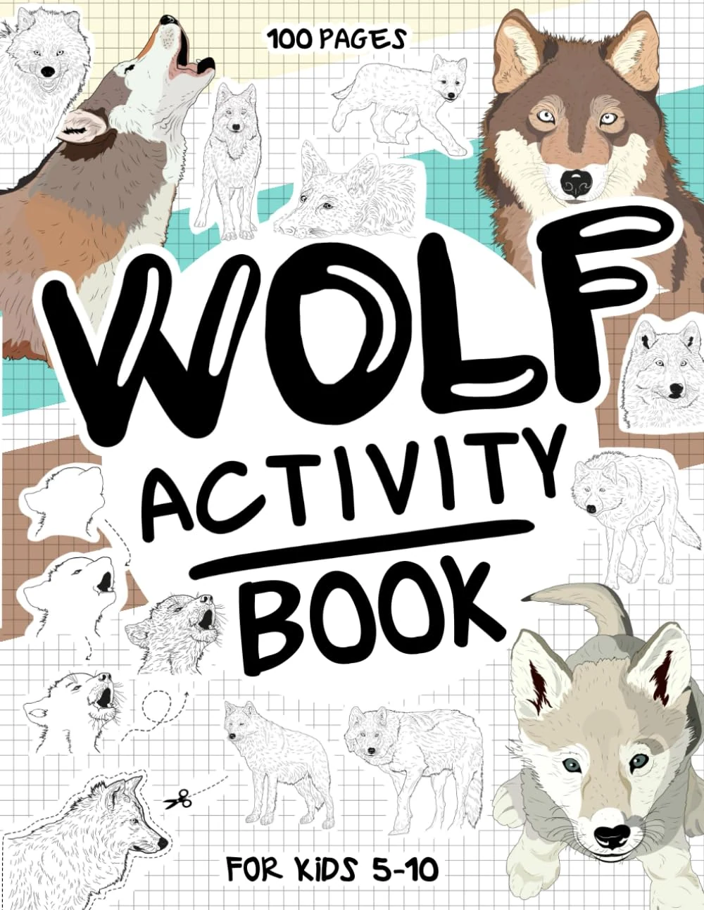 Wolf Activity Book for Kids