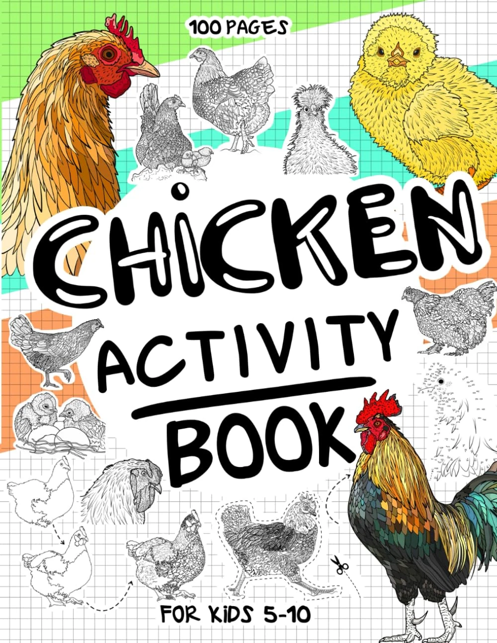 Chicken Activity Book for Kids
