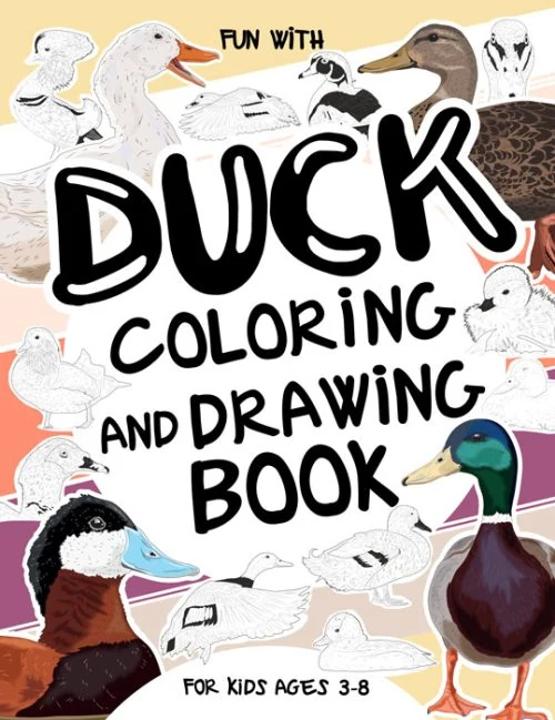 Duck Coloring and Drawing Book for Kids