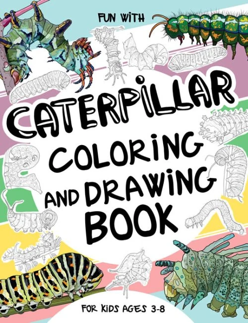 Caterpillars Coloring and Drawing Book for Kids