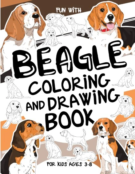 Beagle Coloring and Drawing Book for Kids