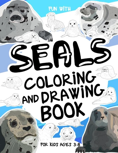 Seals Coloring and Drawing Book for Kids
