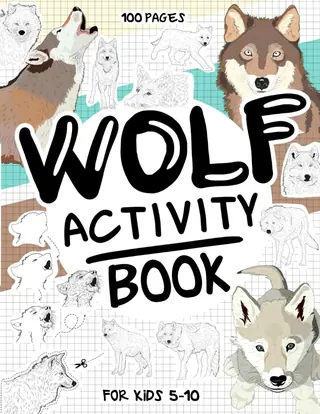 Cover of Wolf Activity Book for Kids