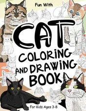 Cover of Cat Coloring and Drawing Book for Kids