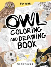 Cover of Owl Coloring and Drawing Book for Kids