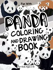 Cover of Panda Coloring and Drawing Book for Kids