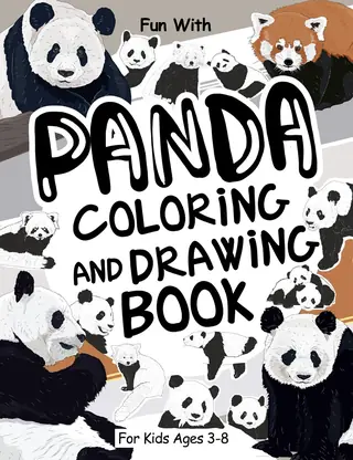 Cover of Panda Coloring and Drawing Book for Kids