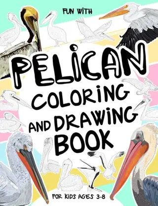 Cover of Pelican Coloring and Drawing Book for Kids