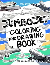 Cover of Jumbo Jet Coloring and Drawing Book for Kids