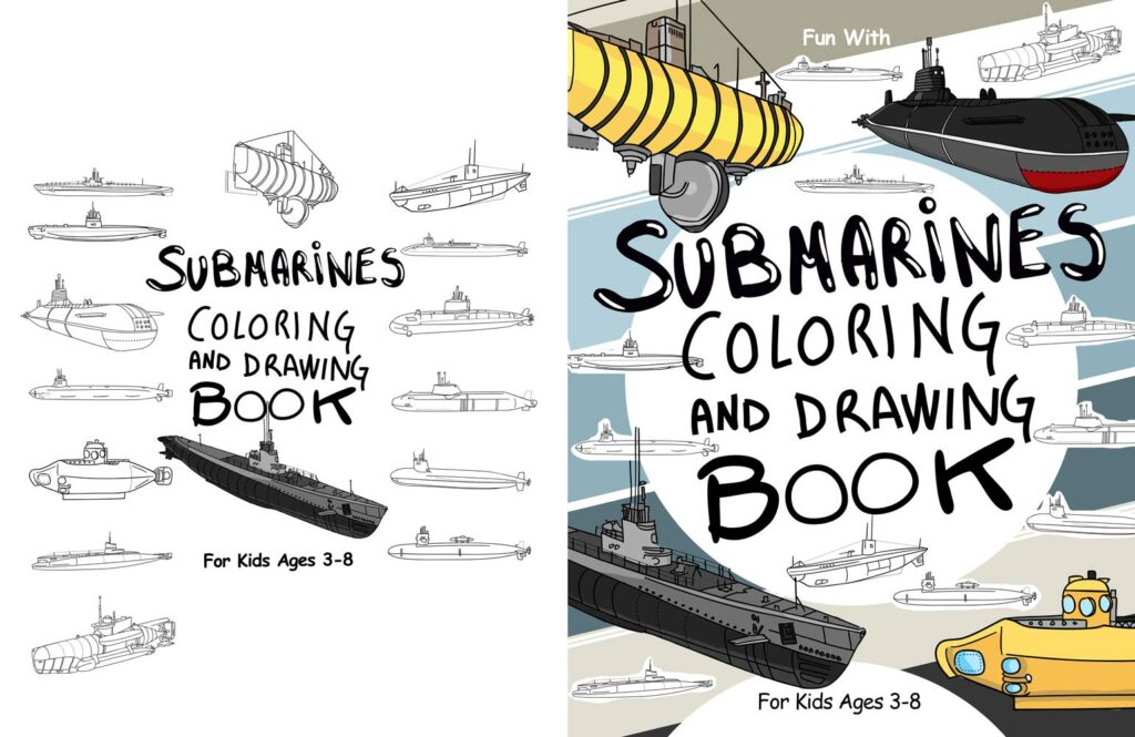 Submarines Coloring and Drawing Book #14 - ColoringBooks