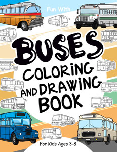 bus coloring drawing book