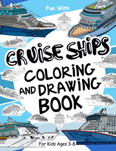 Cruise Ships coloring book for kids