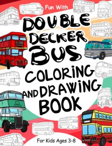 Double Decker Bus Coloring book cover