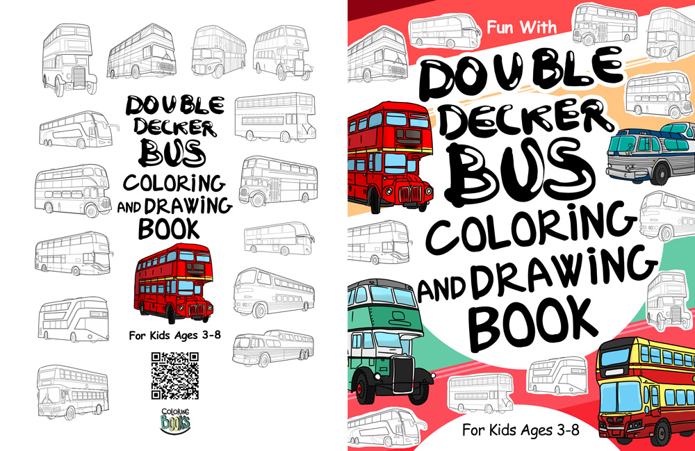 Double Decker Bus Coloring book
