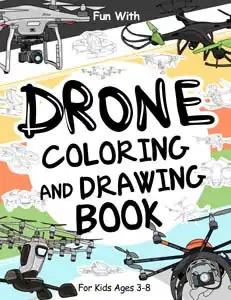 drone colouring and drawing book for kids