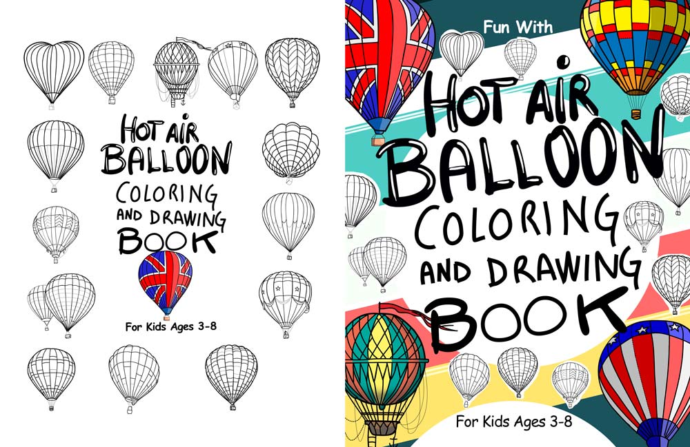 Hot Air Baloon Coloring book