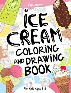 ice creams colouring and drawing book for kids
