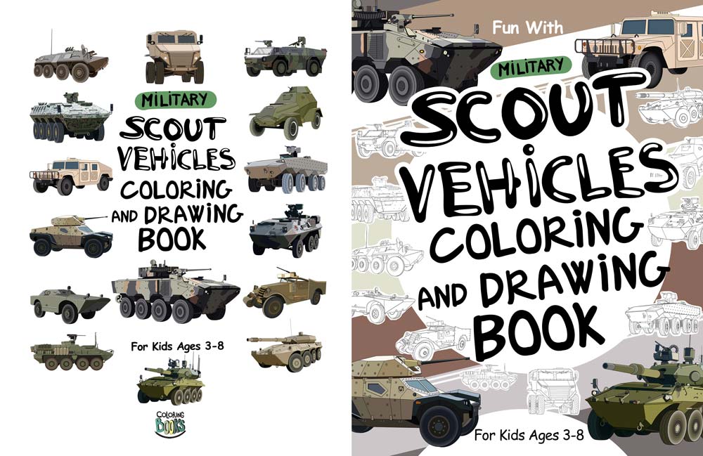 Military Scout Vehicles Coloring