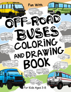 off road bus coloring book