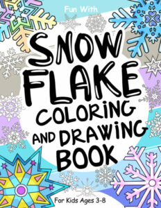 snow flake coloring book cover