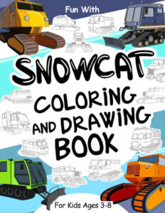snowcat coloring book cover