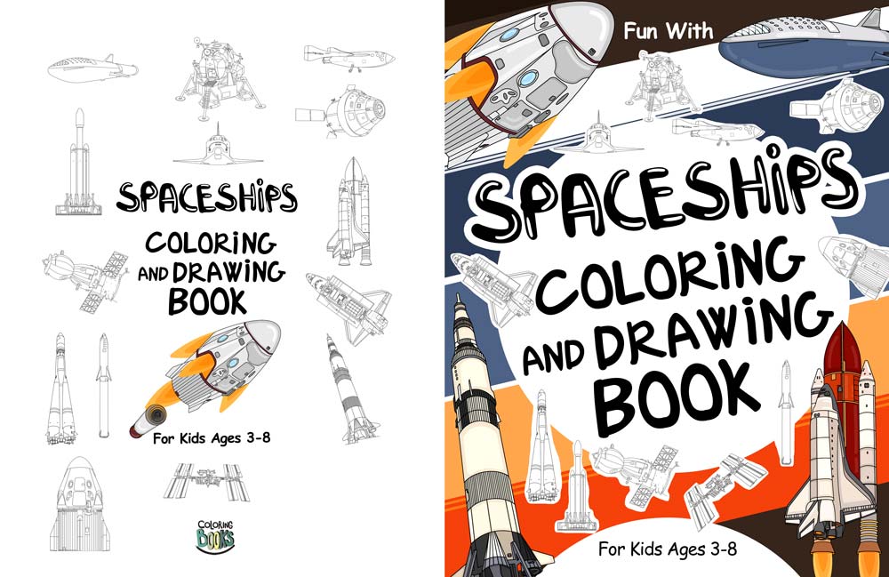 Spaceships Coloring Book
