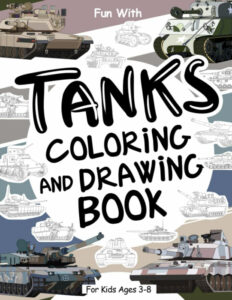 tanks colouring book cover
