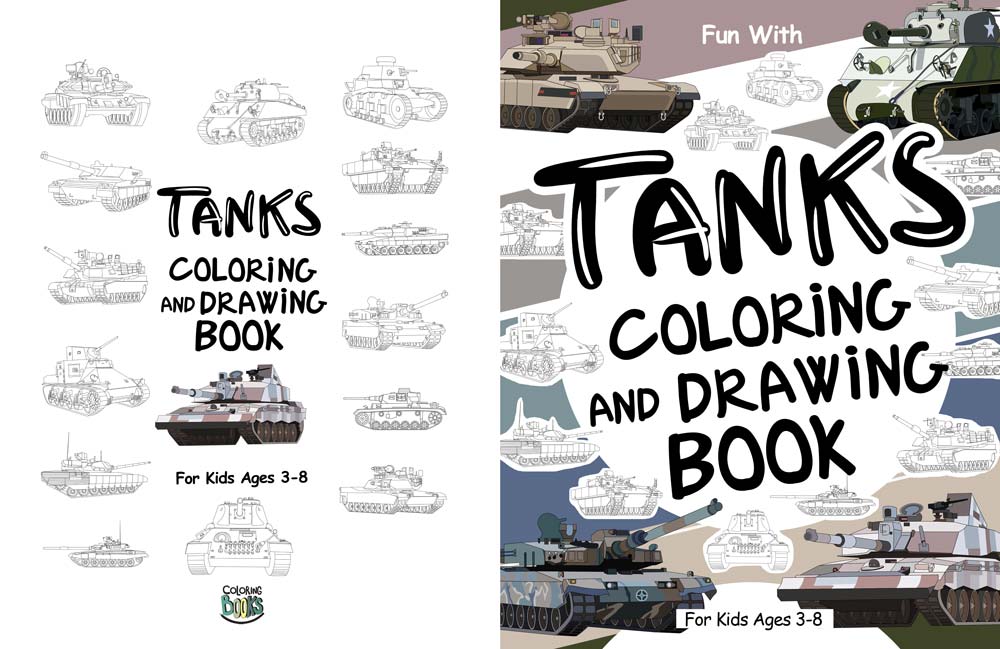 tanks coloring book