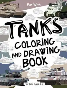 tanks colouring and drawing book for kids