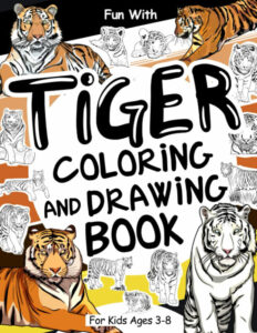 tiger colouring book cover