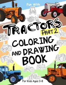 tractors colouring and drawing book for kids