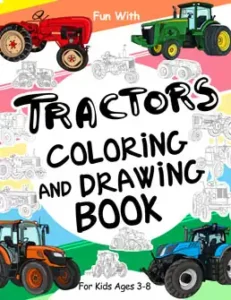 tractors coloring and drawing book for kids