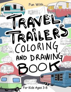 travel trailers coloring book cover