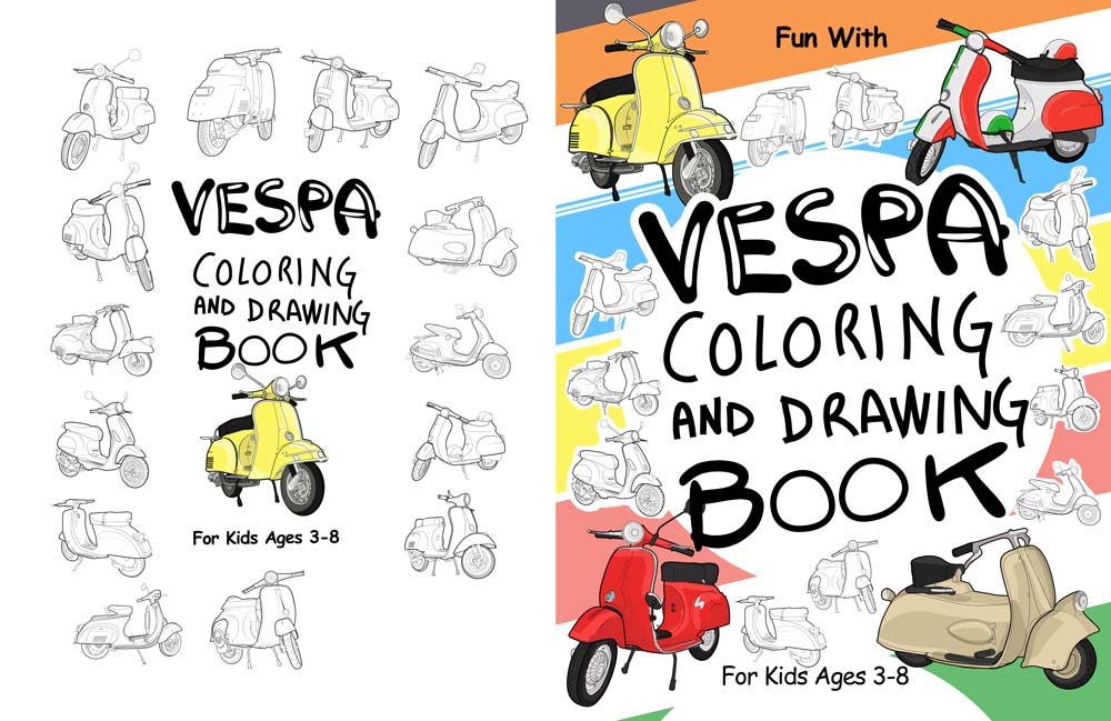 Vespa Coloring Book
