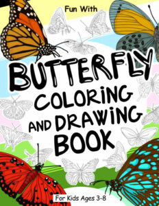 butterfly coloring book cover