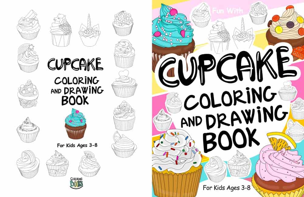 Cupcake coloring book