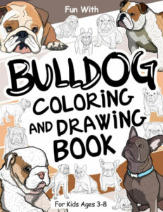 bulldog coloring book cover