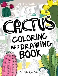 cactus colouring and drawing book for kids