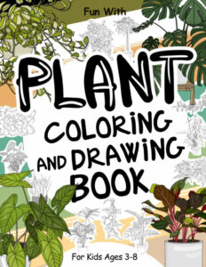 plants coloring book cover