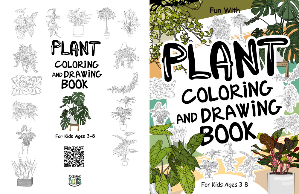 plant coloring book for kids
