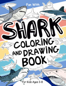 shark coloring book cover