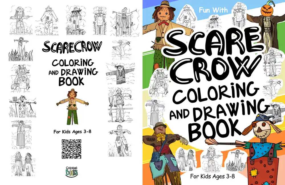 Scarecrow Coloring Book