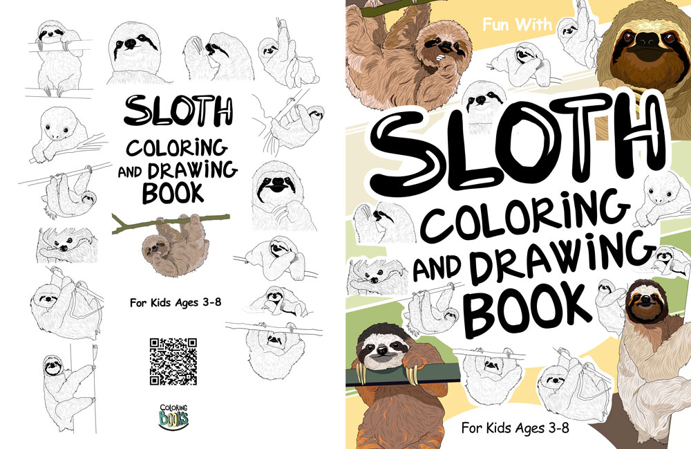 sloth Coloring and Drawing Book bradypus