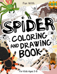 spider coloring book cover