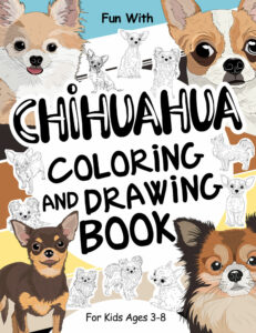 chihuahua coloring book cover