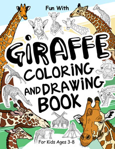 giraffe coloring drawing book for kids