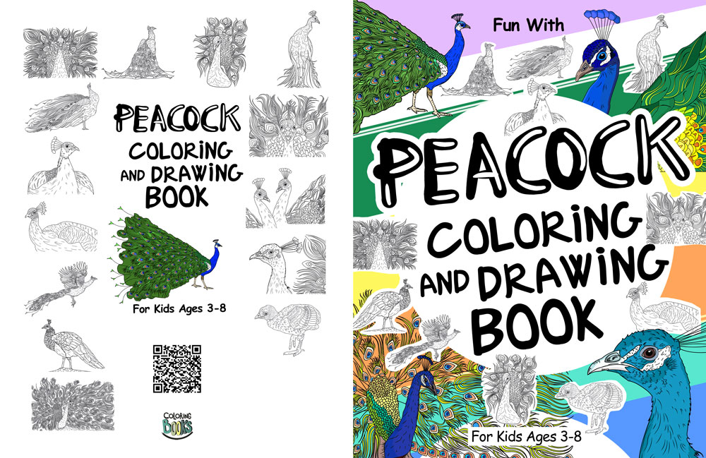 peacock coloring book for kids