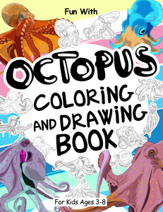octopus colouring and drawing book for kids