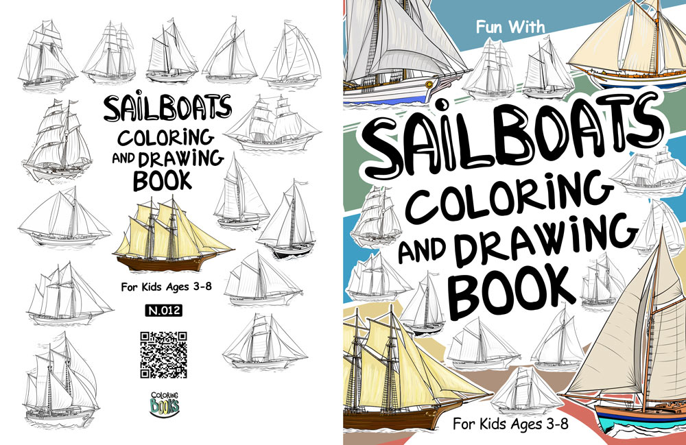 sailing boats book front and back cover