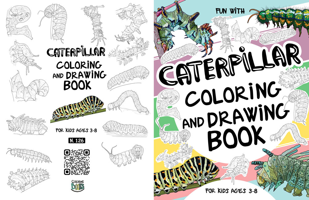 caterpillar front and back cover book